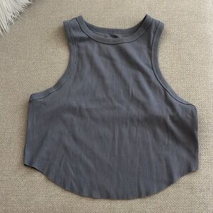 Women’s tank top slim fit sz large gray